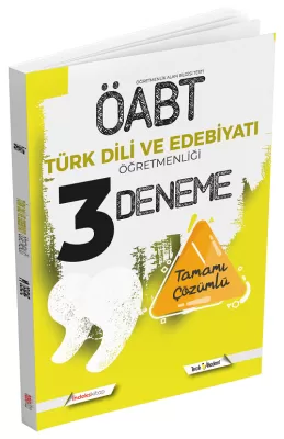 ÖABT Türk Dili ve Edebiyatı Öğretmenliği 3 Deneme Çözümlü Komisyon