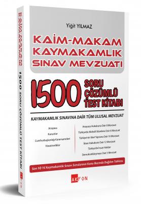 Kaim Makam Sınav Mevzuatı 1500 Çözümlü Soru Bankası