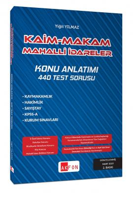 Kaim Makam Mahalli İdareler Konu Anlatımlı Soru Bankası