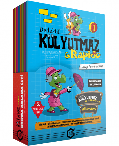 Arı Yayınları 3.Sınıf Dedektif Külyutmaz Ve Rafido 8 Kitap ( Okuma Anlama )