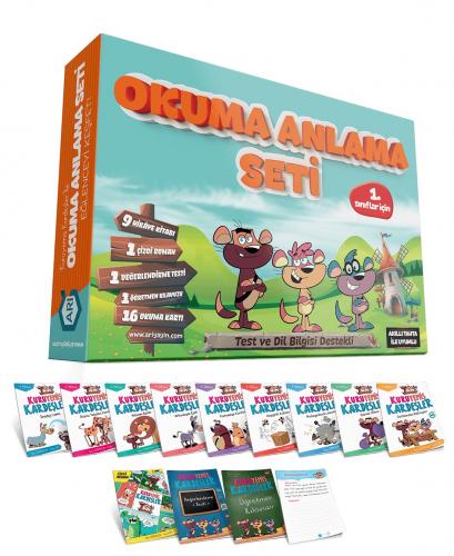 Arı Yayınları 1.Sınıf Kuruyemiş Kardeşler 10 Kitap ( Okuma Anlama )