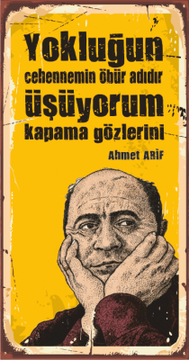 Ahmed Arif Ahşap Poster