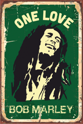 Bob Marley Ahşap Poster