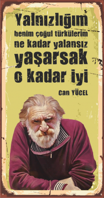 Can Yücel Ahşap Poster