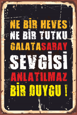 Galatasaray Ahşap Poster