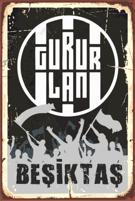Beşiktaş Ahşap Poster