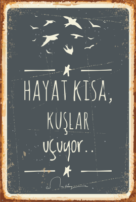 Cemal Süreya Ahşap Poster