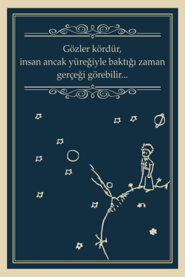 Küçük Prens Ahşap Poster