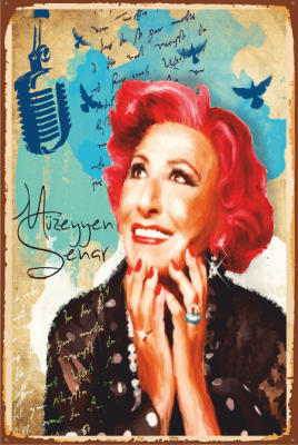 Müzeyyen Senar Ahşap Poster