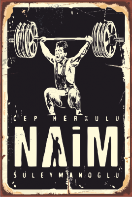 Naim Süleymanoğlu Ahşap Poster