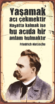 Nietzsche Ahşap Poster