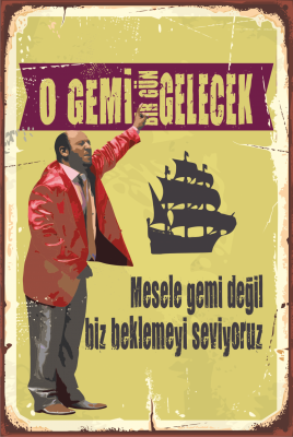 Leyla ile Mecnun Ahşap Poster