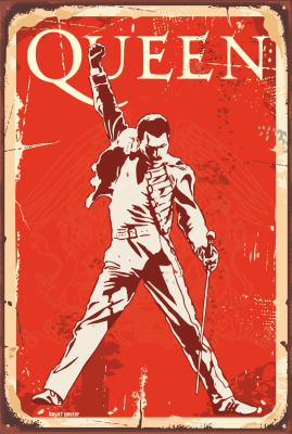 Queen Ahşap Poster
