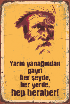 Şeyh Bedreddin Ahşap Poster