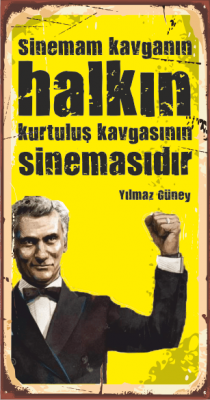 Yılmaz Güney Ahşap Poster