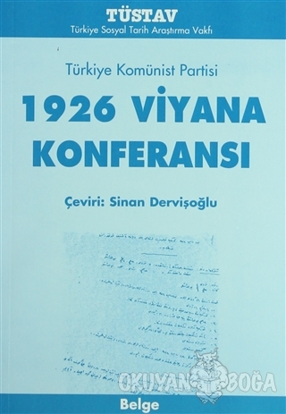 1926 Viyana Konferansı Türkiye Komünist Partisi - Kolektif - Tüstav İk