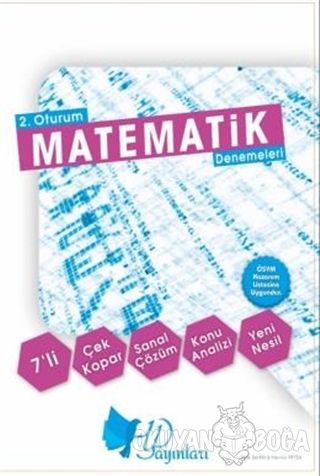 2. Oturum AYT 7'li Matematik Denemeleri - Refik Şahin - HYD Yayınları