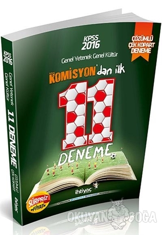 2016 KPSS Genel Kültür Genel Yetenek Çözümlü Çek Kopart 11 Deneme - Ko
