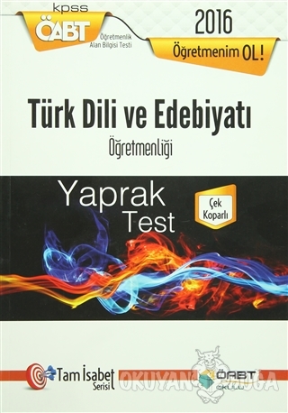 2016 ÖABT Türk Dili ve Edebiyatı Öğretmenliği Yaprak Test - Kolektif -