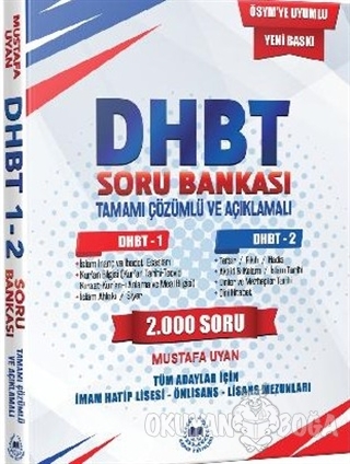2018 DHBT Tamamı Çözümlü ve Açıklamalı Soru Bankası 1 - 2 - Mustafa Uy