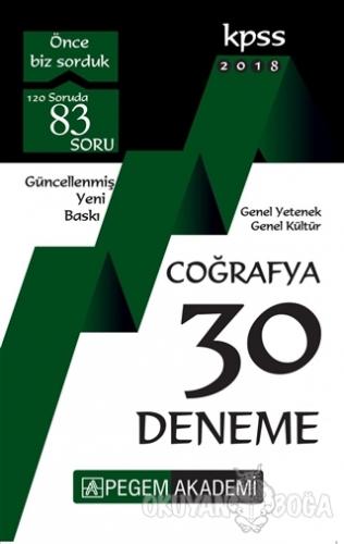 2018 KPSS Genel Yetenek Genel Kültür Coğrafya 30 Deneme - Önder Cengiz