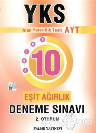 2018 YKS AYT 2. Oturum Eşit Ağırlık 10 Deneme Sınavı