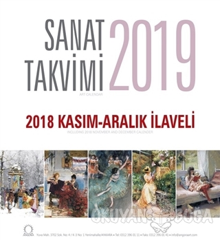 2019 Sanat Duvar Takvimi - 2018 Kasım-Aralık İlaveli - Kolektif - Ango