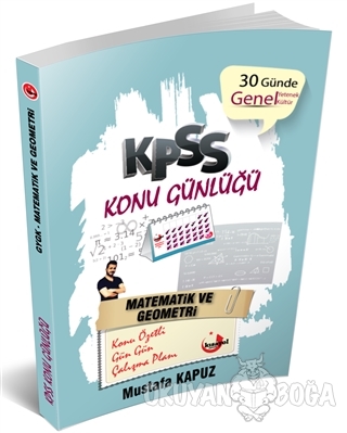 2019 KPSS Konu Günlüğü - Matematik - Mustafa Kapuz - Kısayol Yayınları