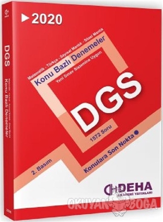 2020 DGS Konu Bazlı Denemeler - Kolektif - Deha Yayınları