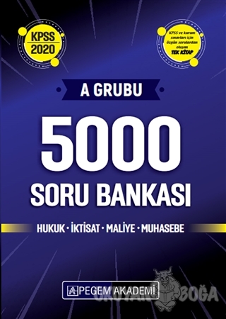 2020 KPSS A Grubu 5000 Soru Bankası - Kolektif - Pegem Akademi Yayıncı