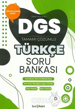 DGS Türkçe Tamamı Çözümlü Soru Bankası - Kolektif - Tercih Akademi Yay