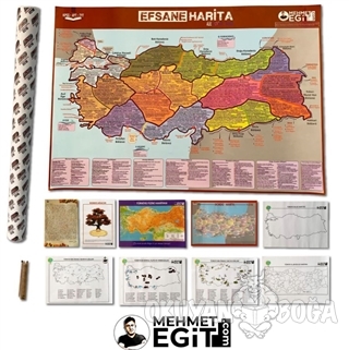 2021 Mehmet Eğit KPSS - AYT - TYT Efsane Harita (10 Ürünlük Set) - Meh