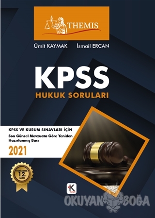 2019 Themis KPSS Hukuk Soruları (Ciltli) - Ümit Kaymak - Kuram Kitap