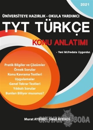 2021 TYT Türkçe Konu Anlatımı - Murat Aybirdi - Platanus Publishing