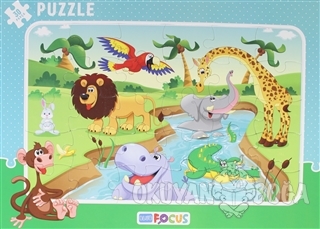 30 Parça Puzzle - Hayvanlar Alemi - - Blue Focus Yayınları