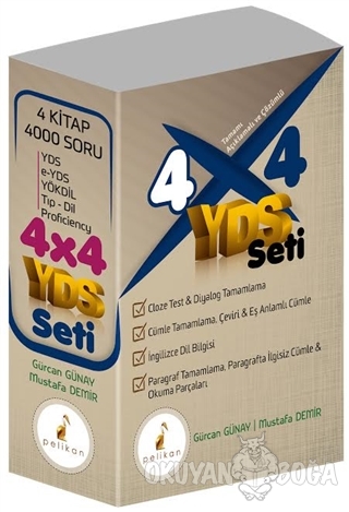 4x4 YDS Seti - Gürcan Günay - Pelikan Tıp Teknik Yayıncılık