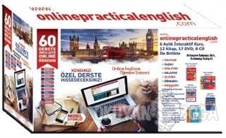 60 Derste Online İngilizce Öğrenim Seti (12 Kitap-17 Dvd-8 Cd)