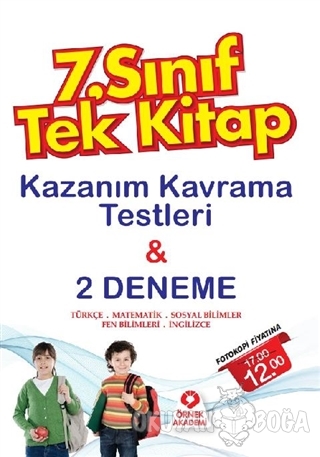 7. Sınıf Tek Kitap Kazanım Kavrama Testleri ve 2 Deneme