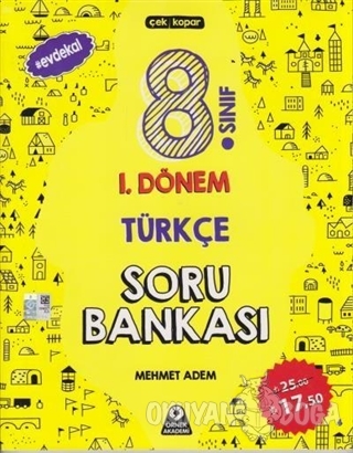 8. Sınıf 1. Dönem Türkçe Soru Bankası - Mehmet Adem - Örnek Akademi