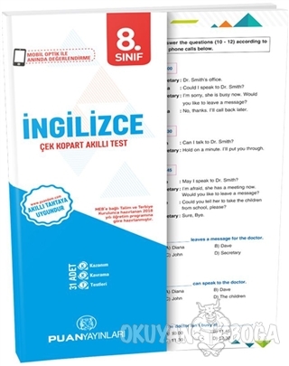 8. Sınıf İngilizce Yaprak Test - Kolektif - Puan Akademi