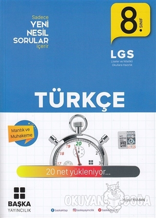 8. Sınıf Yeni Nesil LGS Türkçe Soru Bankası - Yusuf Yaman - Başka Yayı
