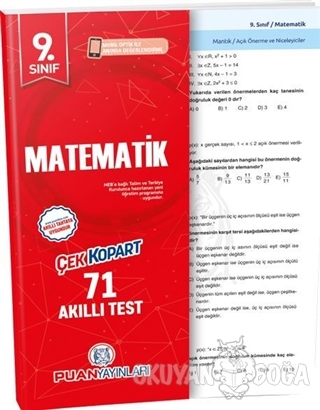 9. Sınıf Matematik Çek Kopart Akıllı Test - Kolektif - Puan Akademi