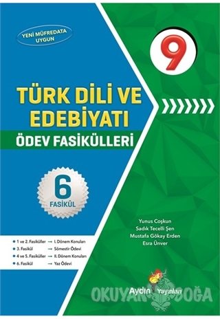 9. Sınıf Türk Dili ve Edebiyatı Ödev Fasikülleri - Yunus Coşkun - Aydı