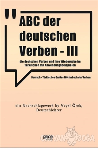 ABC Der Deutschen Verben - 3 - Veysi Örek - Gece Kitaplığı