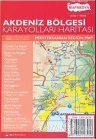 Akdeniz Bölgesi Karayolları Haritası - Kolektif - MepMedya Yayınları