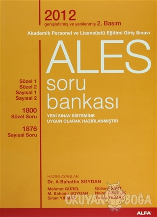 ALES Soru Bankası - Kolektif - Alfa Yayınları