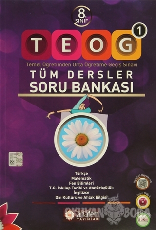 Anafen 8. Sınıf TEOG 1 - Tüm Dersler Soru Bankası