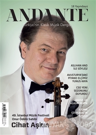 Andante Müzik Dergisi Yıl: 18 Sayı: 179 Eylül 2021 - Kolektif - Andant