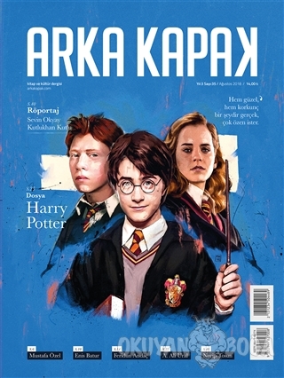 Arka Kapak Dergisi Sayı: 35 Ağustos 2018 (Harry Potter Defter Hediyeli