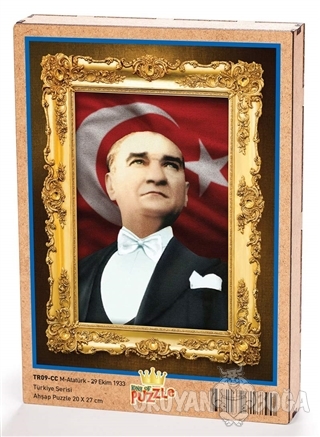 Atatürk - 29 Ekim 1933 Ahşap Puzzle 204 Parça (TR09-CC) - - King Of Pu